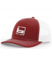 Кепка BANDED Richardson 112 Trucker Cap (темно-красный/белый)